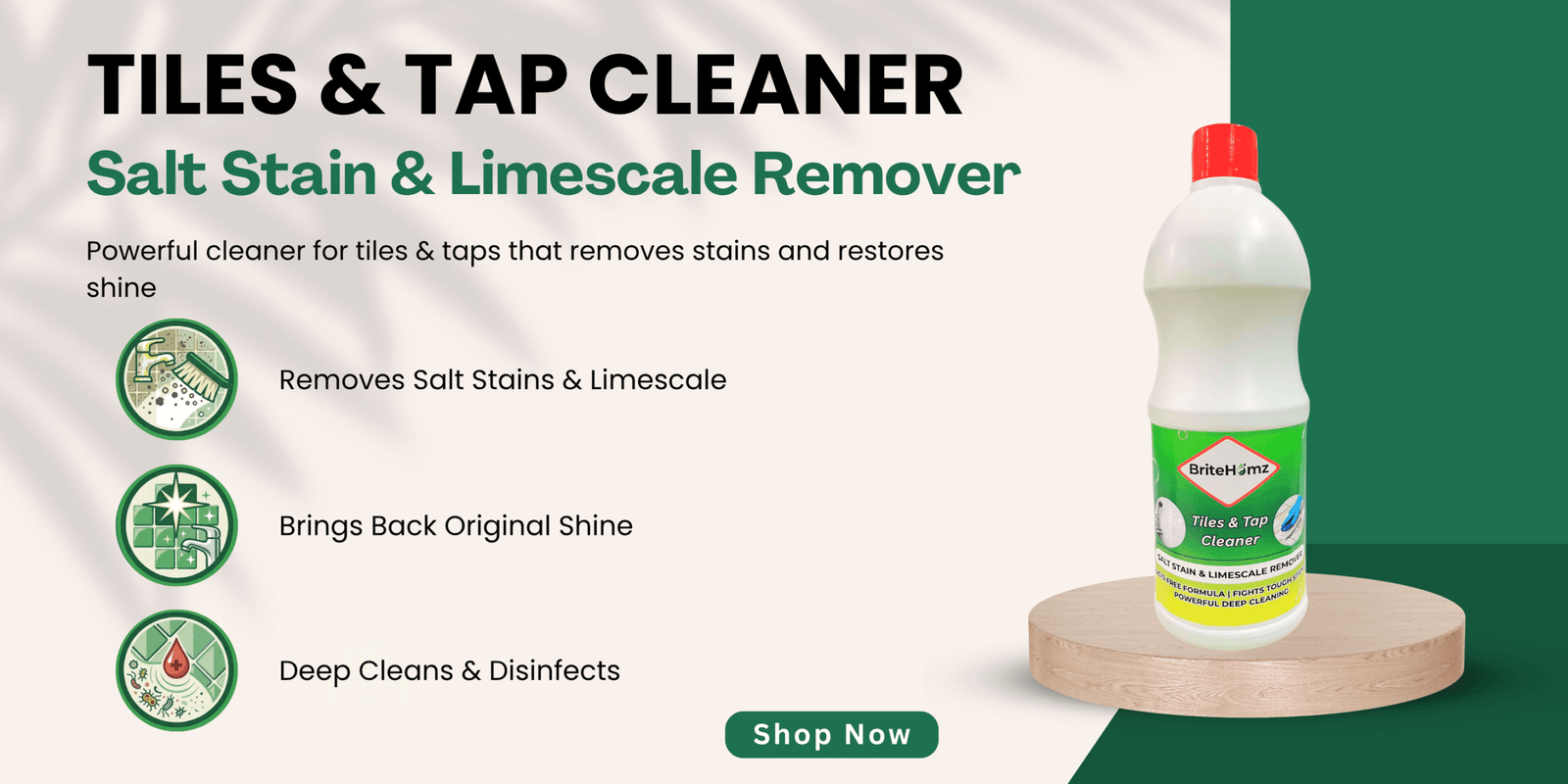 Home Tiles and Tap Cleaner Banner 2