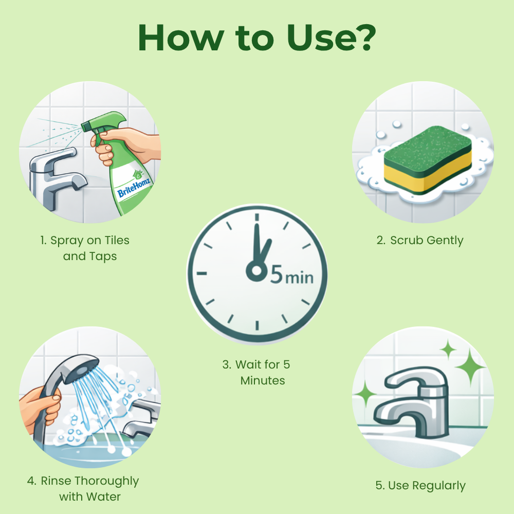 How to Use Tiles and Tap Cleaner How to Use Tiles and Tap Cleaner