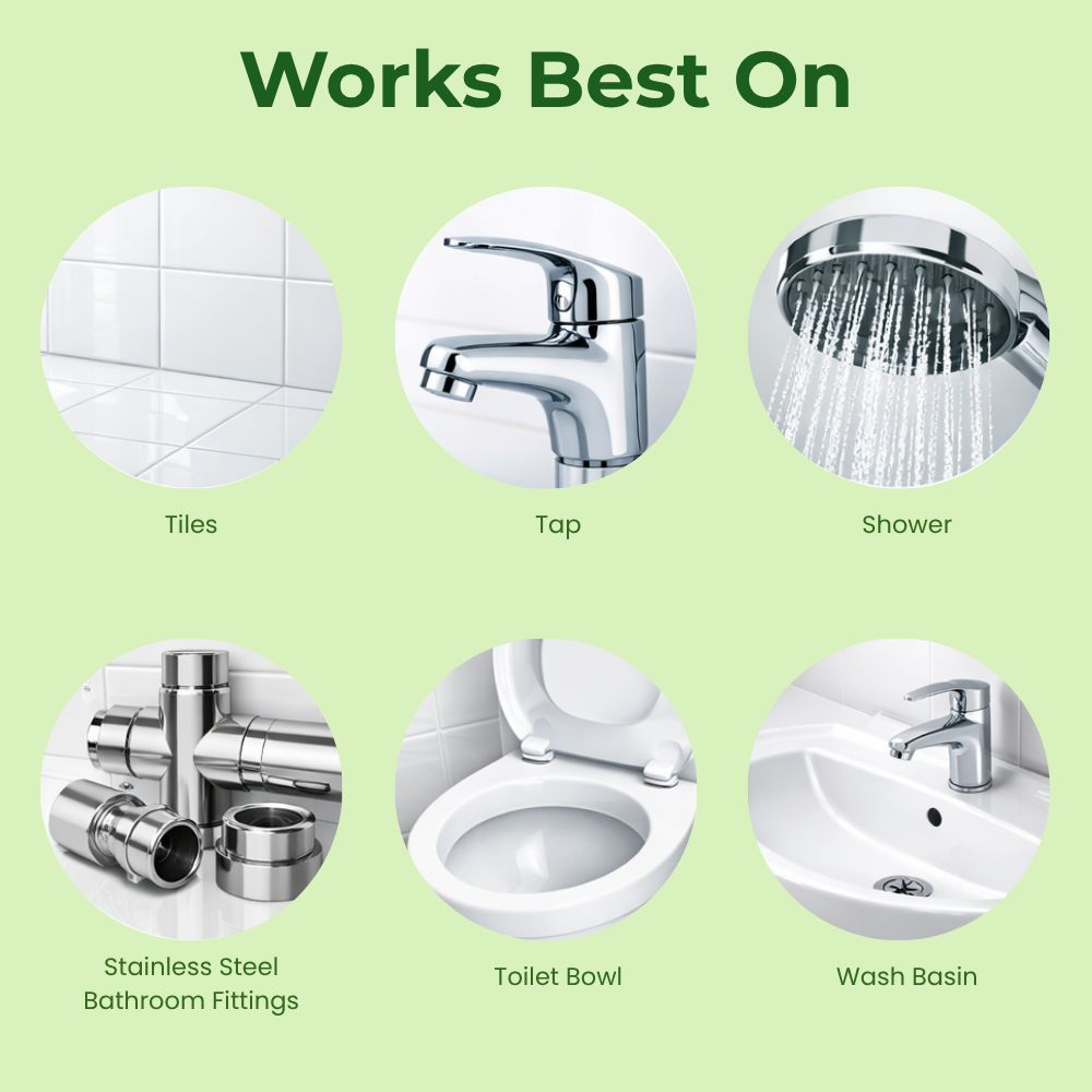 Tiles and Tap Cleaner Works Best On Tiles and Tap Cleaner Works Best On